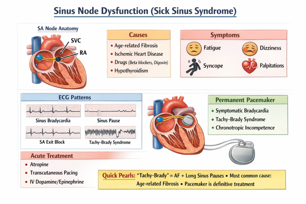 sick sinus syndrome or sinus node dysfunction