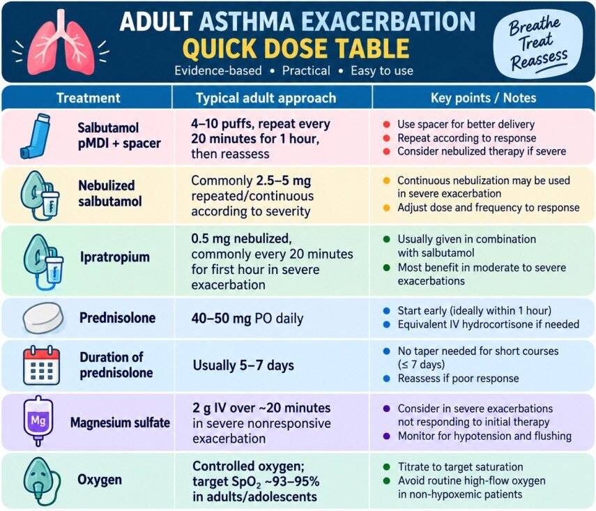 Asthma exacerbation treatment